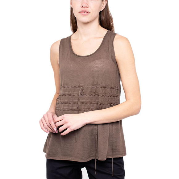 Dice Kayek Blouse Women size L Saddle Brown - Picture 2 of 5